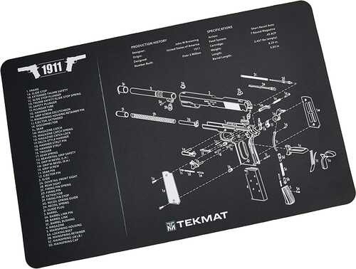 Tekmat Cleaning Mat Pistol Size 11"x17" For Beretta Apx Black Tek-r17-ber-apx