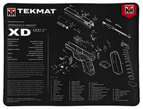 TekMat Ultra Mat Springfield XD Mod 2 Cleaning Mat Thermoplastic Surface Protects Gun From Scratching 1/4" Thick 15"X20"