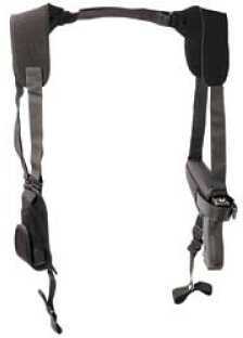 Uncle Mike's Horizontal Pro Pak Shoulder Holster Ambidextrous Black 4" Med Revolver 7702-0