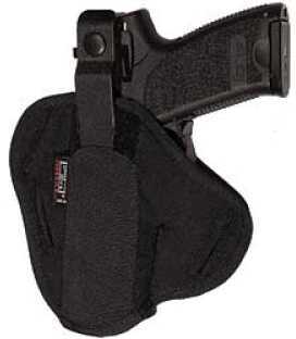 Uncle Mike's Super Belt Slide Holster Ambidextrous Black 4" HK USP Cordura 8630-0