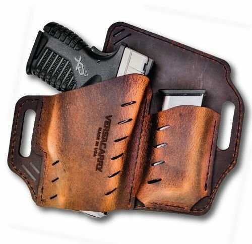 Versa Carry Guardian Series Water Buffalo Belt Holster Includes Spare Mag Pouch Fits 1911 Style Pistols With 4.25" Barre