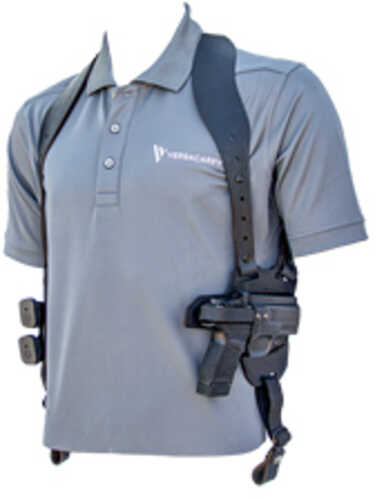 Versacarry Mayhem  Shoulder Holster Right Hand Fits Springfield Hellcat Leather Black Msh1hct