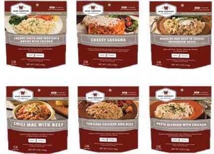 Emergency Entree 6 Count Mylar Pouch Grab & Go Wise Company 05-711 Outdoor Meals