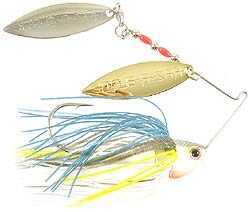 Strike King Burner Spinnerbait 1/2Oz Double Willow Sexy Shad Md#: Burn12-590Gs