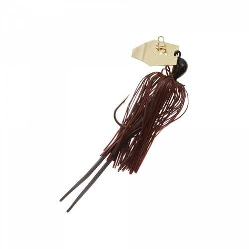 Zman Chatterbait 1/4 Oz Brwn/Blk:Blk Head/Gold Blade