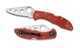 Spyderco Delica4 Red FRN Trainer