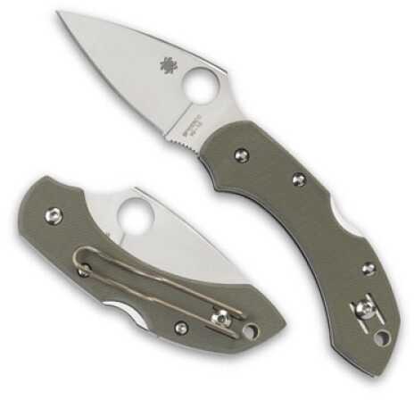 Spyderco Dragonfly Foliage Green G-10 Plainedge C28GPFG