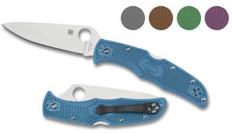 Spyderco Endura4 Lightweight Blue FRN Plainedge C10FPBL