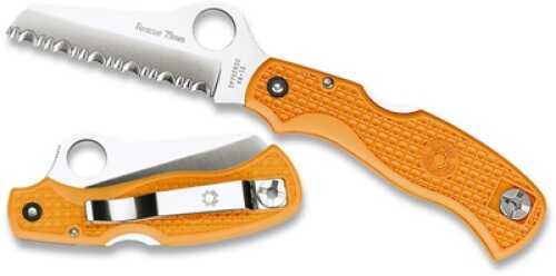 Spyderco Rescue 79MM Knife Orange Handle