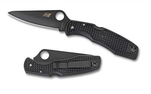 Spyderco Pacific Salt Black FRN H-1 Blade Plainedge Knife