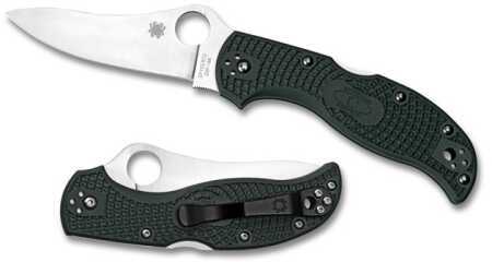 Spyderco Stretch British RACING Green FRN Plainedge Knife ZDP-189