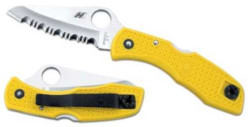 Spyderco Salt Yellow FRN H-1 Plainedge Knife