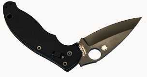 Spyderco Manix2 Black G-10 Blade Plainedge C101GPBBK2