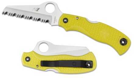 Spyderco Saver Salt Yellow FRN H-1 Spyderedge C118SYL