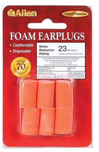 Allen Foam Ear Plugs 6 Pack