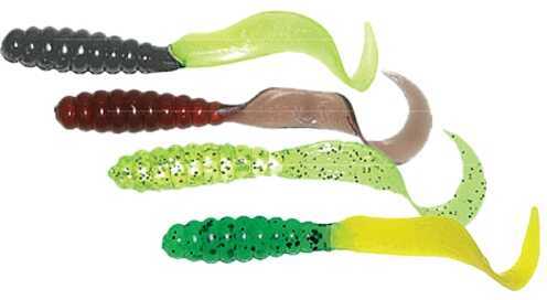 Mister Twister 3In. Meenie Lure 20/Pk Chart / Slv Flk