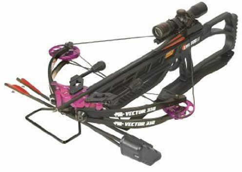 PSE Vector 310 Black With Purple Accents Crossbow Package