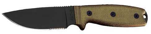 Ontario Knife Co Rat-3 1095 Serrated W/Green Sheath