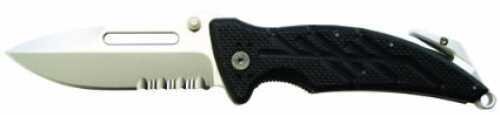 Ontario Knife Co XR-1 Black Folder Serrated