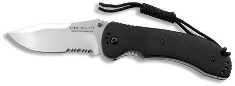 Ontario Knife Co JPT-3R Dp Folding Black Rnd SS