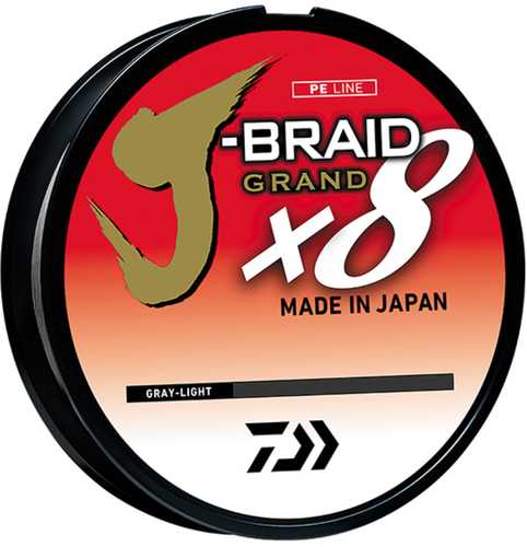 J-BRAID GRAND X8 80lb 300yd GRAY LIGHT Model: JBGD8U80-300GL