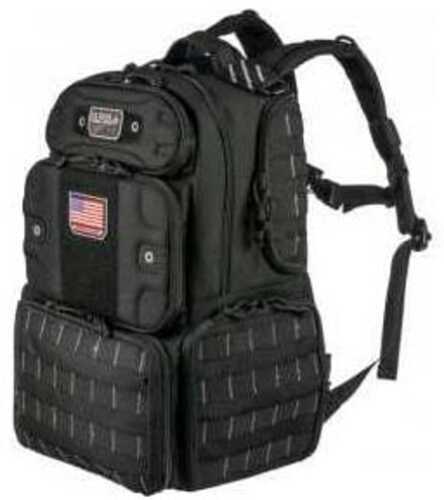 GPS Tactical Range Backpack Tall-Holds 4 Handguns-Black