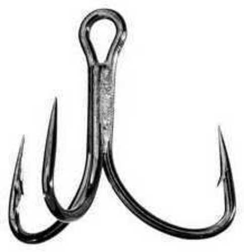 Mustad KVD Elite Round Bend Treble-Black Nickel 6 Count Sz 4