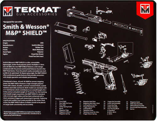 TekMat Ultra 20 Smith and Wesson MP Shield Gun Cleaning Mat