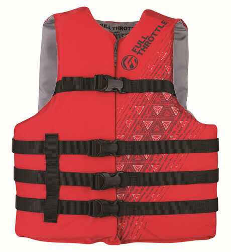 Full Throttle Adult Universal Ski Vest Red