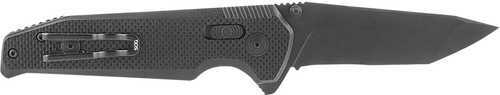 SOG Vision XR Black Partially Serrated