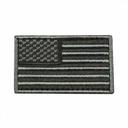 Vism Usa Flag Patch Embroid Black