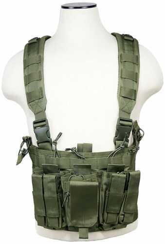 NcSTAR Vest AR and Pistol Chest Rig Green