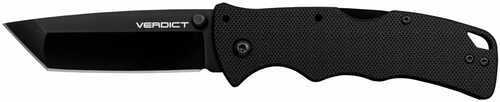 Cold Steel Verdict AUS10A 3in Tanto Point Blade Black G-10