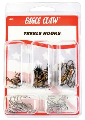 Eagle Claw Treble Hook Assorted 25Pc