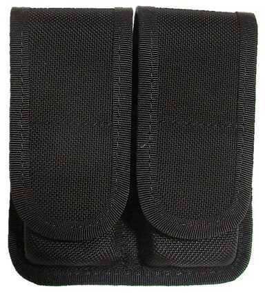 Double Pistol Magazine Case Single Row Black