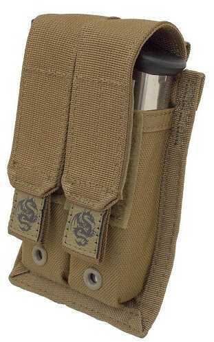 Double Pistol Mag Pouch W/ Griptite Coyote Tan