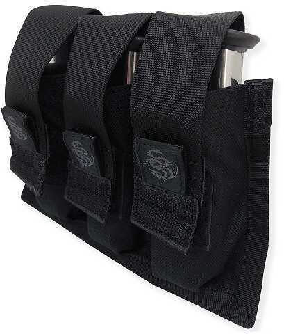 T ACP rogear Black Triple Pistol Mag Pouch With Griptite