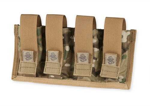 Quad Pistol Mag Pouch W/ Griptite Multicam