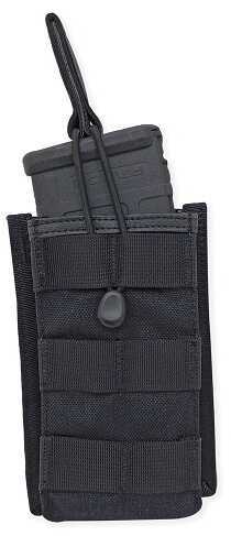 Single Rifle Mag Pouch Open Top Black