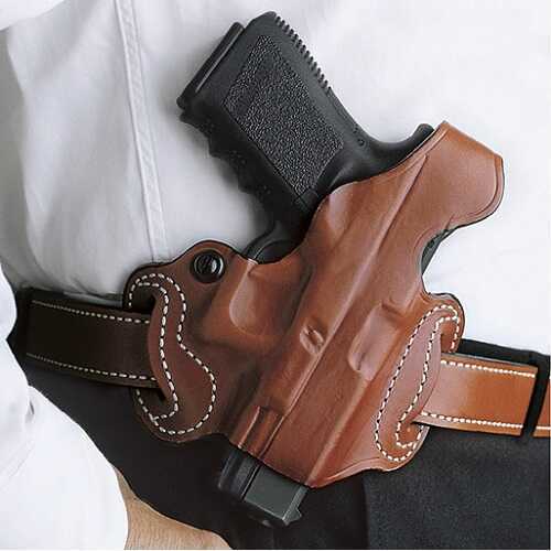 Desantis Thumb Break Mini Slide Belt Holster Fits Sig P290 Right Hand Leather Material Black Finish 085BAX2Z0