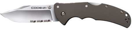 Cold Steel Code-4 Clip Point Half Serrated 58TPCH