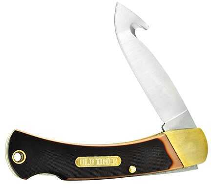 Old Timer Golden Claw Lockback Knife W/Gut Hook Blade