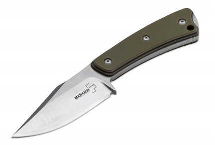 Boker Piranha Fixed 3.0 in Blade Green G-10 Handle