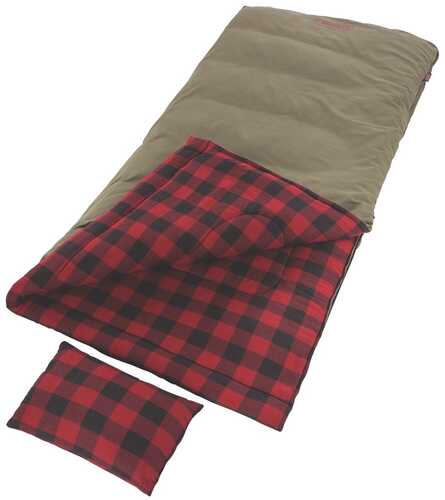 Coleman Big Game-5 Degree Big and Tall Sleeping Bg Red Plaid