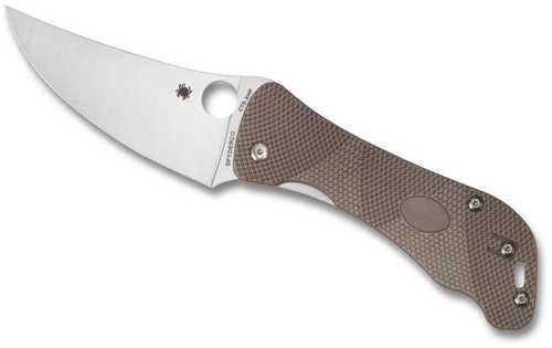 Spyderco Pacer Folder 4.0 in Plain Tan Textured G-10 Handle