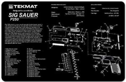 TekMat Sig Sauer P250 Handgun Mat 17-Sig250