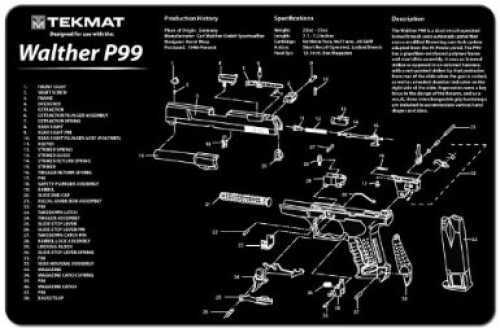 TekMat Walther P99 Handgun Mat 17-WAL-P99