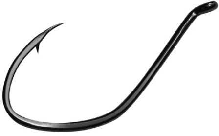 Gamakatsu 1/0 Big River Bait Hook Black 6 Per Pack 10185