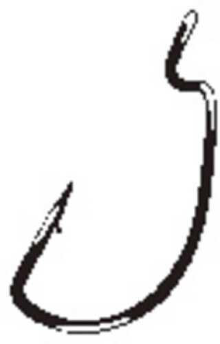 Gamakatsu 2/0 Worm Hook Deep Throat Wide Gap Black 6 Pack