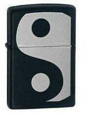 Zippo 218 Ying Yang Lighter Black Matte Md: 24472